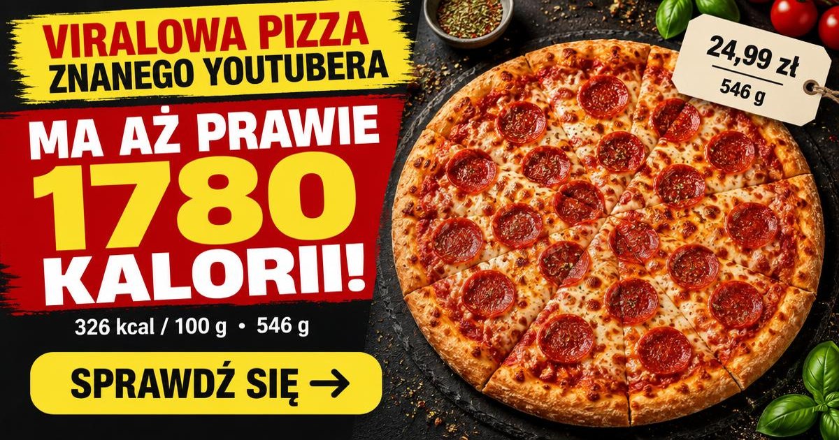 Generyczna pizza pepperoni i neutralna etykieta