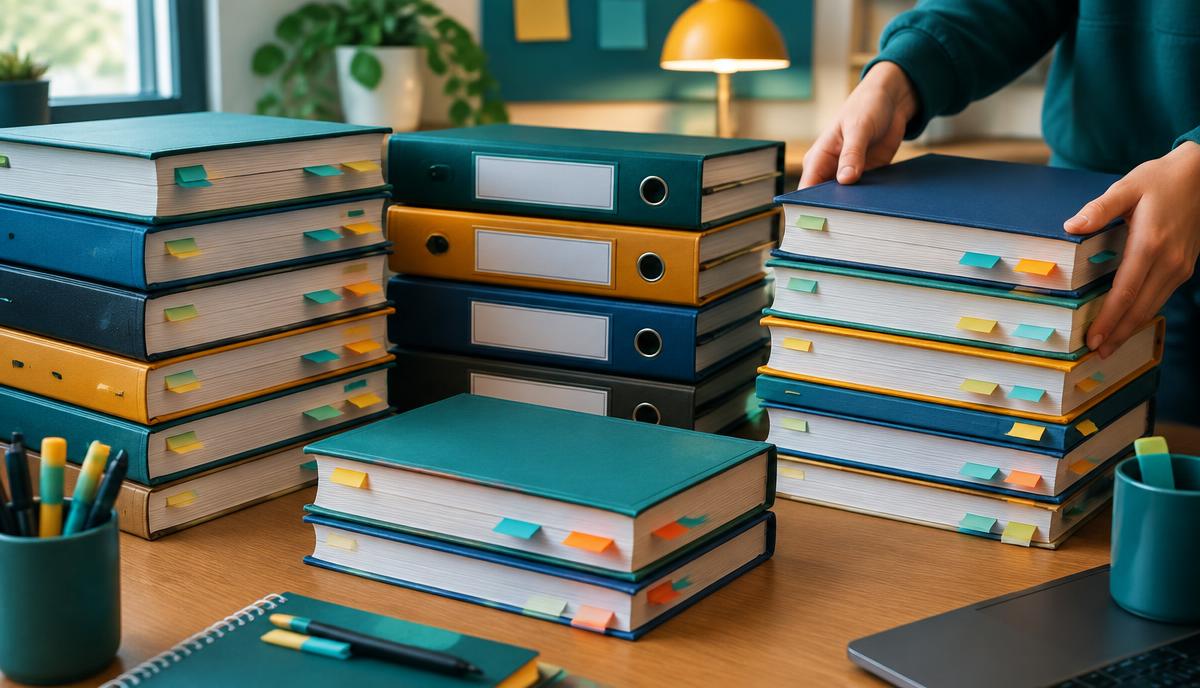 Student planujący naukę dużej ilości materiału przed sesją egzaminacyjną